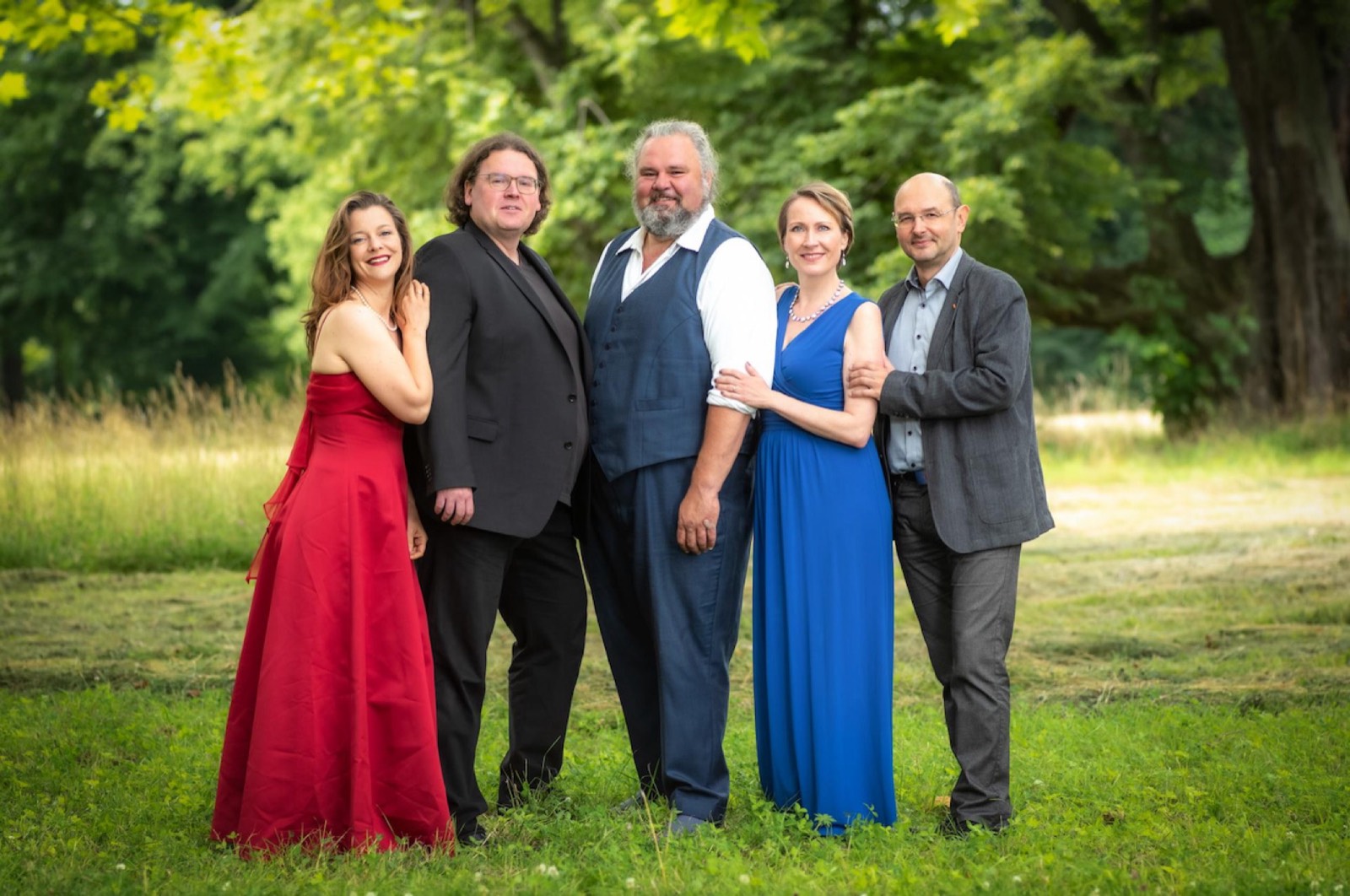 Das ExtraKlang-Ensemble: Eleonore Marguerre, Uwe Stickert, Uwe Schenker-Primus, Ulrika Strömstedt und Dirk Sobe